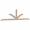Ekena Millwork Richland Smooth Timber Gable Bracket, Douglas Fir, 108"W x 27"H x 1 1/2"D x 3 1/2"F, 6/12 Pitch GBW108X27X0204RIC00SDF - alternate 2